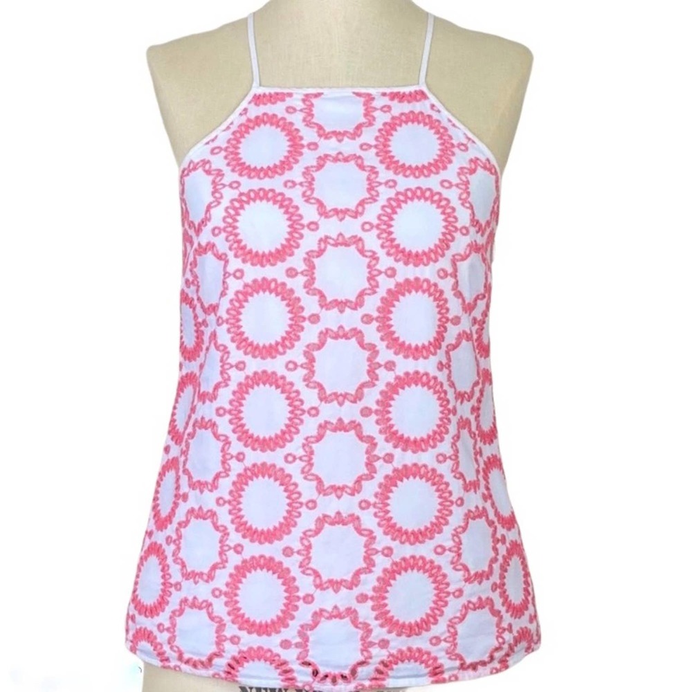 BANANA REPUBLIC Milly Eyelet Embroidered Tank S